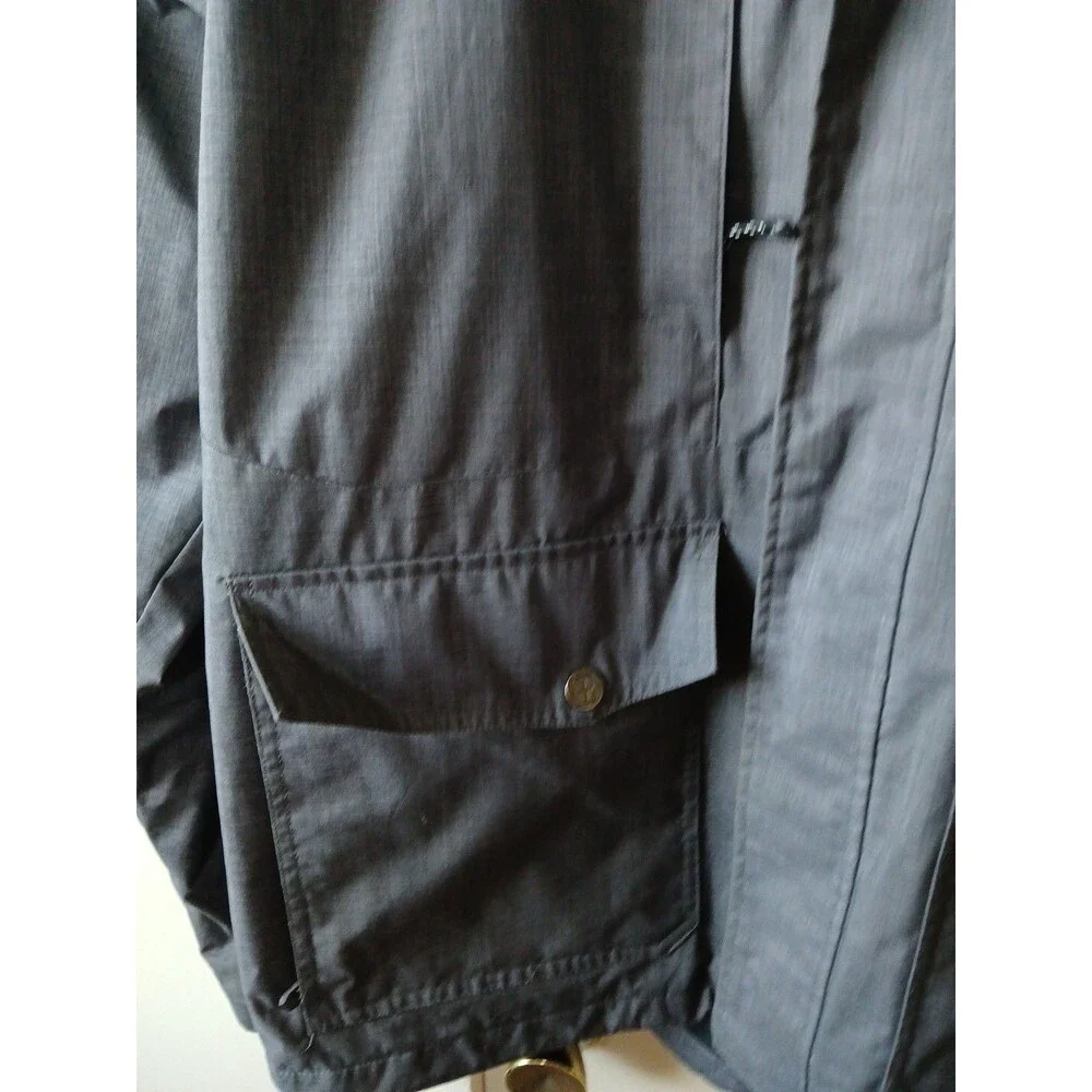 Swisstech Mens Grey/Black Hooded Winter Coat/Jacket M(38-40) GENTLY USED